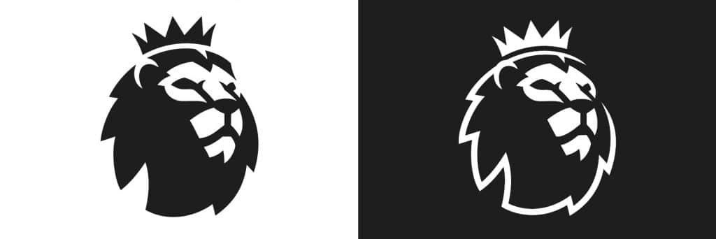 Premier League Logo Black and White variants