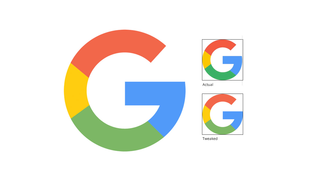 Google logo with slight changes