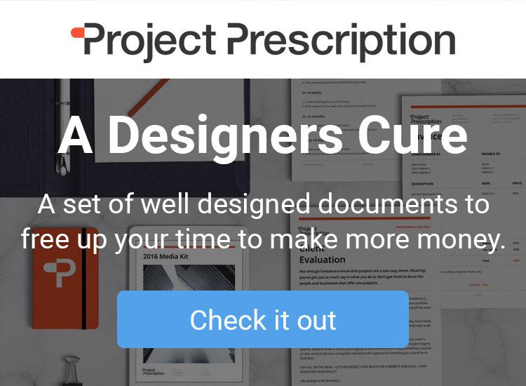 Project Prescription - A cure for Designers