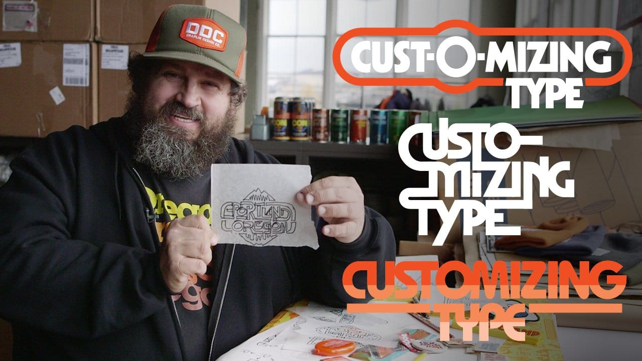 Design logos with custom typography with Aaron Draplin