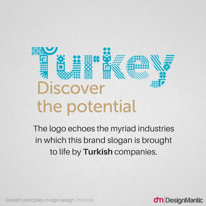 Gestalt Principle - Proximity - Turkey Logo