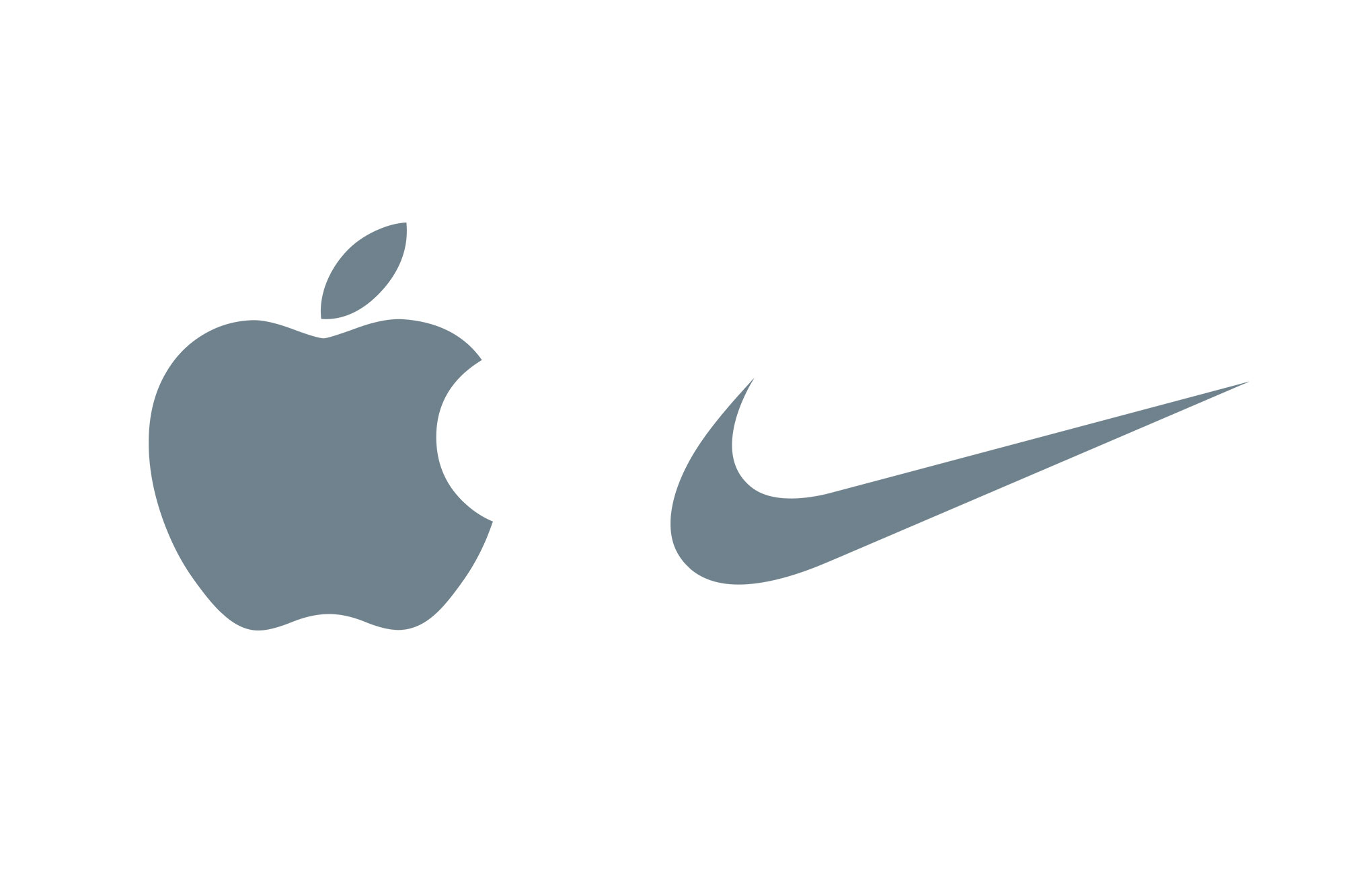 Apple and Nike Logos