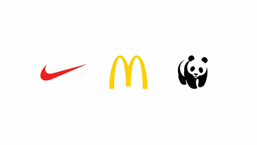 Nike, McDonals and WWF logo designs